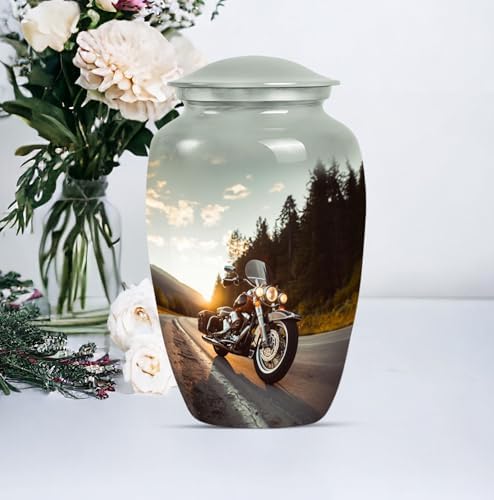 Elegant Riding in Sunlight Decorative Urn 10-Inch