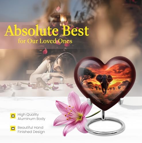 Saburial 8 Inch Decorative Cremation Urn for Adults
