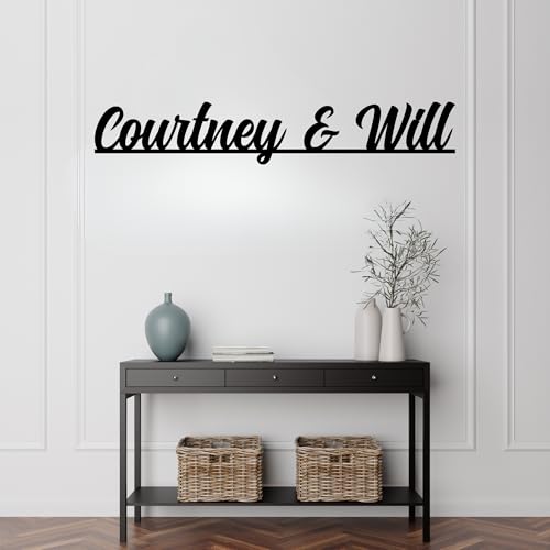 Personalized Couples Metal Sign with Names