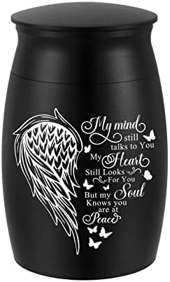 Small Urns for Human Ashes Aluminum Mini Urn for Ashes Wing Memorial Keepsake