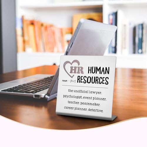 Funny HR Desk Sign Plaque for Women and Coworkers