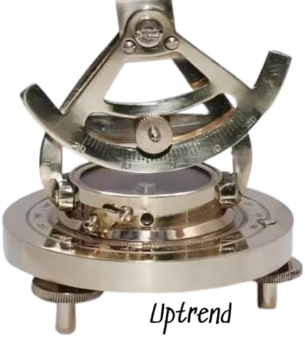 5 Inch Brass Alidade Telescope with Base Compass