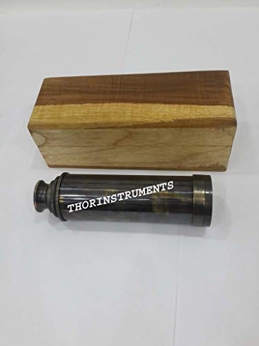 Handmade Two-Ton Finish Telescope with Wooden Box