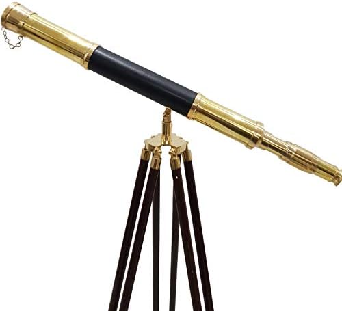 Vintage Griffith Harbor Master Telescope with Adjustable Wooden Tripod
