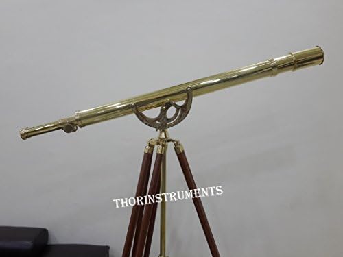 Thor Brass Harbormaster Nautical Telescope with Brown Tripod