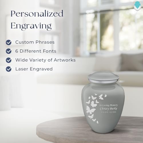 GetUrns Butterfly Cremation Urn for Human Ashes 44 lbs