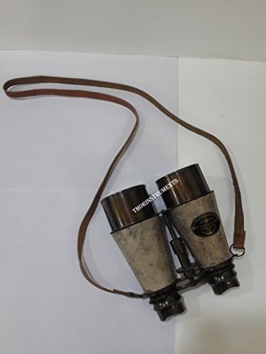 THOR INSTRUMENTS Brass Leather Victorian Marine Binocular 1915 Decor Gift