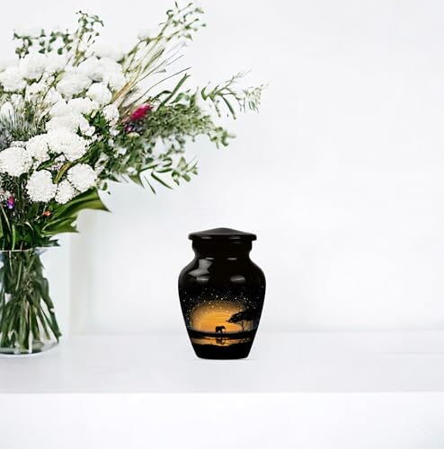 Set of 4 Mini Cremation Urns for Human Ashes 3 Inch