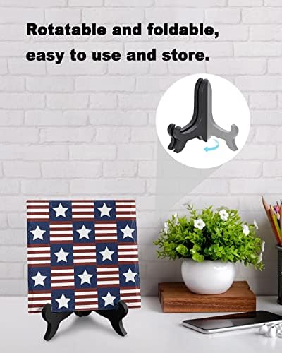 Independence Day Desk Decor with Wooden Stand 1