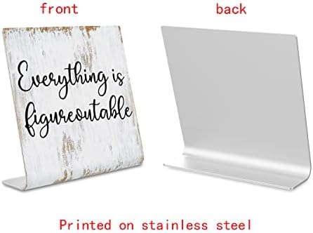 Everything is Figureoutable Sign Inspirational Decor