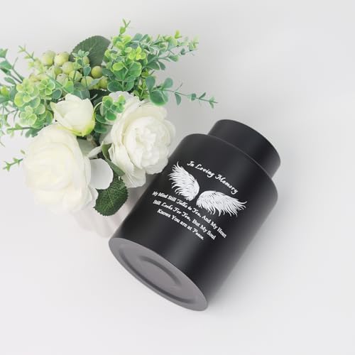 6 Inches Small Urn for Ashes with Angle Wing