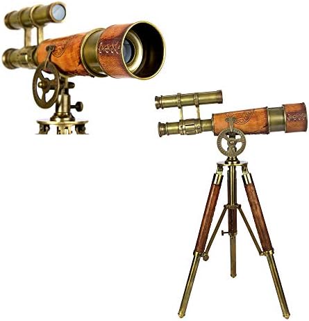 Brass Orange Antique Finish Telescope Stand