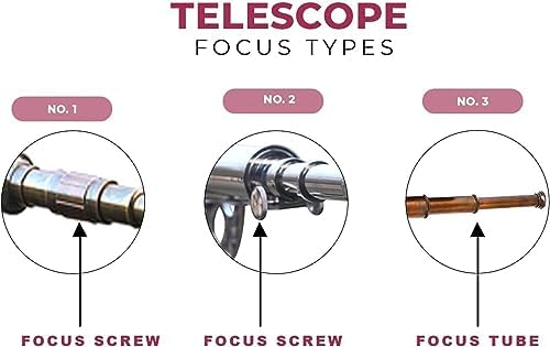 Maritime Style Vintage Telescope with Black Wooden Tripod