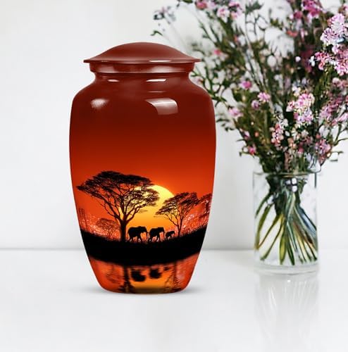 Elephant Memorial Decorative Urn for Human Ashes
