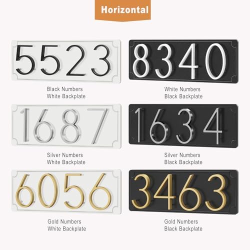 Custom House Number Sign for Outdoor Use
