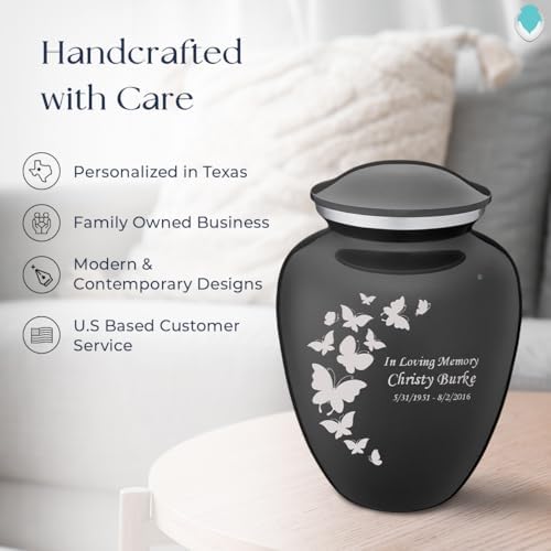 GetUrns Custom Butterfly Cremation Urn 200 lbs
