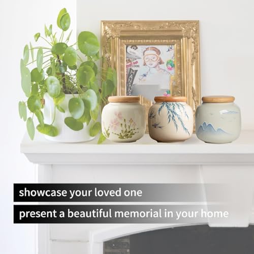 6 Piece Small Urn Set for Ashes Funeral Memorial Urns