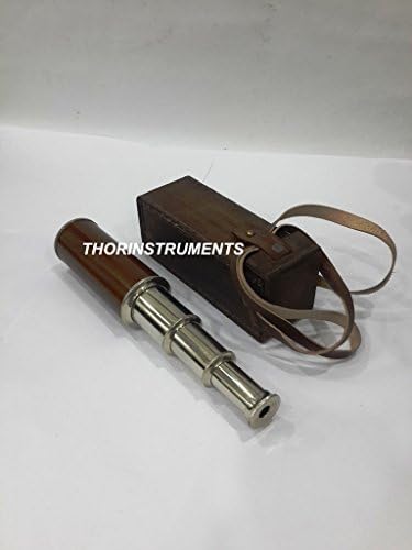 THOR INSTRUMENTS Nautical Spyglass Telescope with Leather Case