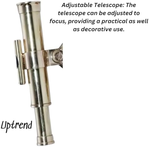 5 Inch Brass Alidade Telescope with Base Compass