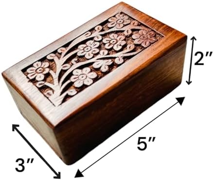 Pet Ashes Box Wooden Cremation Urn for Cat and Dog
