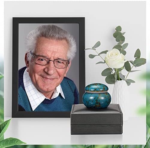 Sieral 4pcs Small Ceramic Urns for Ashes Keepsakes