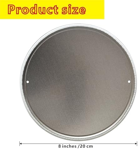 Funny Chicken Breakfast Metal Sign 8x8in Round