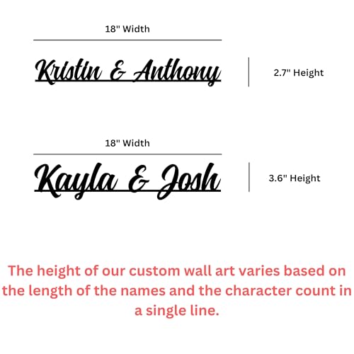 Personalized Couples Metal Sign with Names