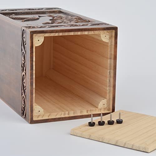 Handmade Wooden Hummingbird Cremation Urn 250lbs