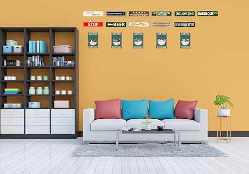 Vintage Tin Sign Retro Metal Decor Wall Art Plaque 16x4 In