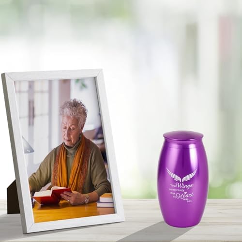 Purple Angel Decorative Urn for Human Ashes