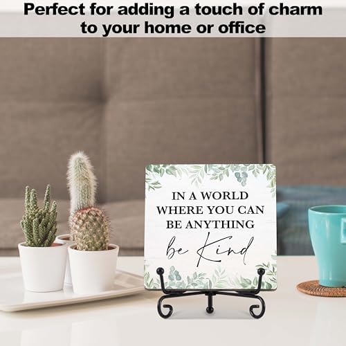 Beshoul Sage Green Eucalyptus Desk Decor with Stand