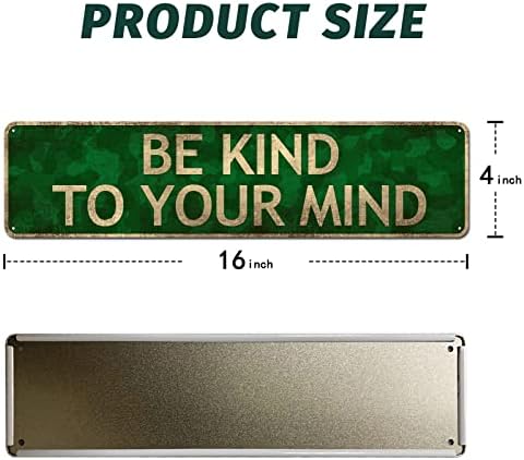 Be Kind To Your Mind Metal Sign Decor
