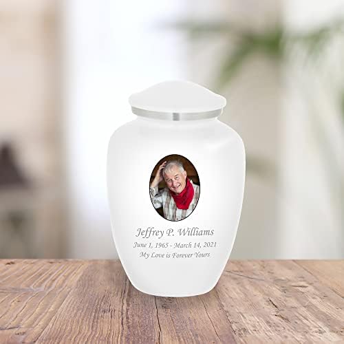 Homage Medium Custom Photo Cremation Urn - 80 Cubic Inch Capacity