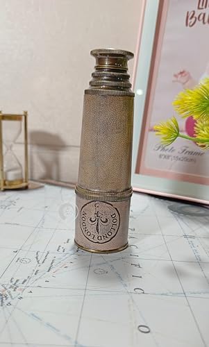 Antique Brass Pirate Spyglass Telescope 18 Functional