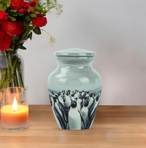 Penguin Ash Urn - Decorative Keepsake Urn Set of 2