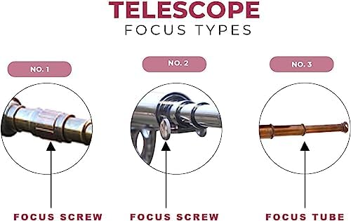 Nautical Designer Brass Telescope with Brown Tripod