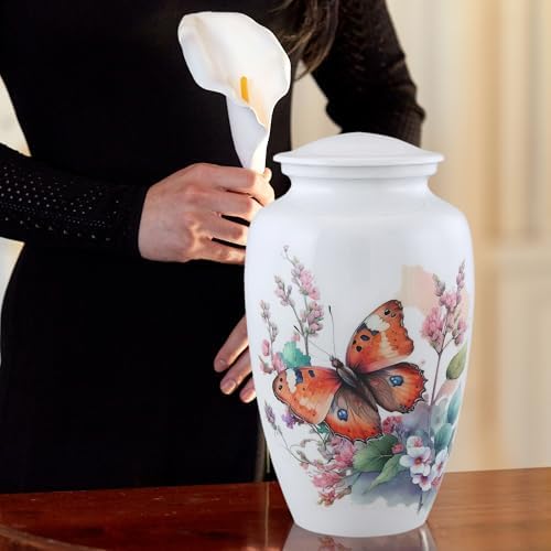 Cremation Urn for Adult Human Ashes Handcrafted Decorative Memorial Urn with 200 Cubic Inch Capacity