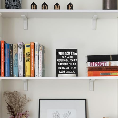 Funny Desk Sign with Sarcastic Quote and Office Decor