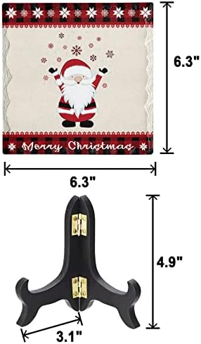 Wooden Stand Christmas Desk Plaque Decoration