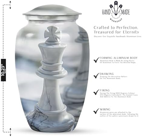Abstract Urn For Human Ashes 10 Inch Cremation Urn