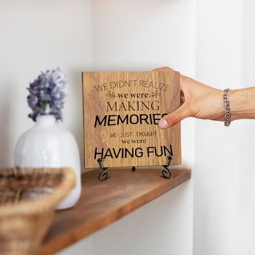 Wooden Family Plaque with Iron Stand 51x51 Inches