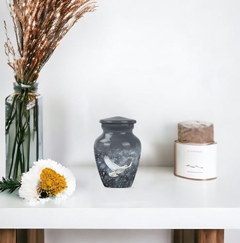Dove in Heavy Rain Set of 4 Cremation Urns