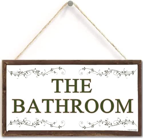 Contemporary Plastic Decorative Hanging Door Sign 10x5 Inch