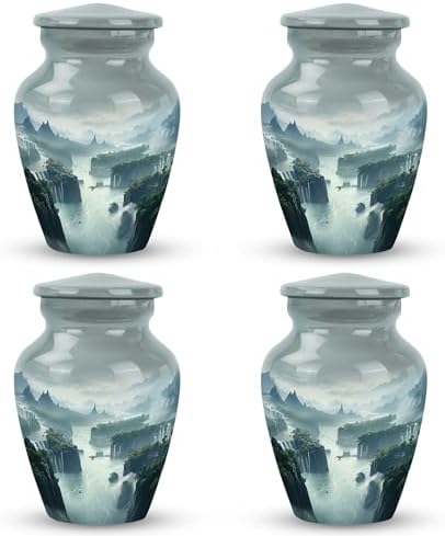 River Beautiful View Decorative Urn Set of 4