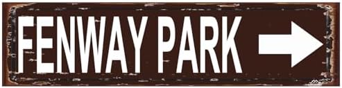 Fenway Park Sign Rustic Metal Door Decor 16x4 Inch