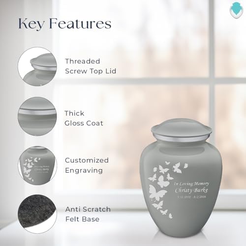 GetUrns Butterfly Cremation Urn for Human Ashes 44 lbs