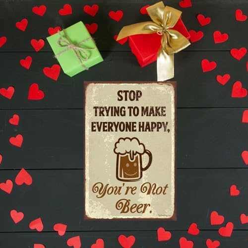 Beer Tin Sign Metal Poster Vintage Wall Decor 8x12 Inch