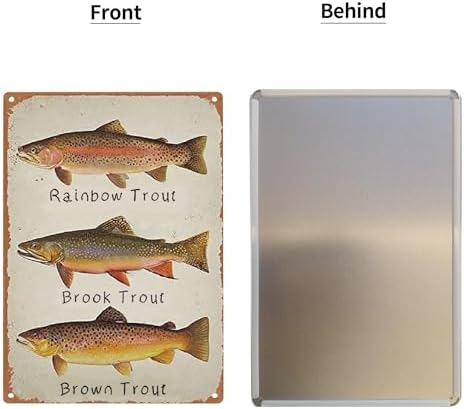 GCOCL Vintage Tin Decor Wall Plaque Retro Metal Sign