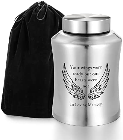 Stainless Steel Cremation Urn for Human Ashes