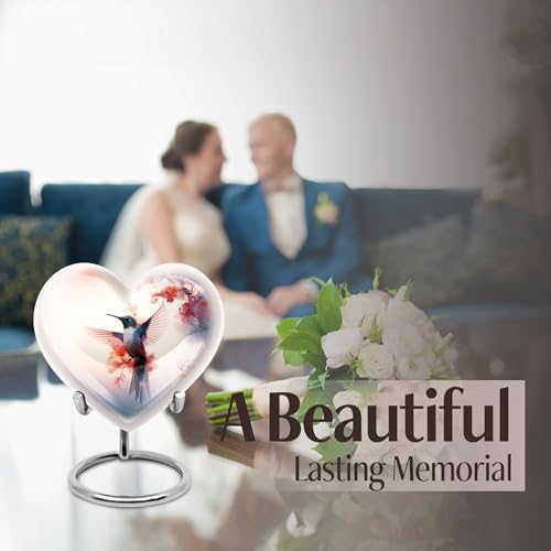Humming Bird Urn Set of 4 - Gray Cremation Urns for Human and Pet Ashes